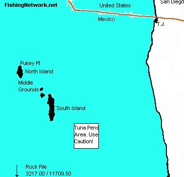 Coronados Islands Map